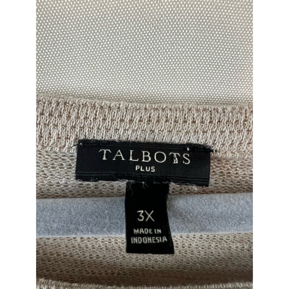 Talbots Women Pullover Sweater 3x Beige - Picture 6 of 6